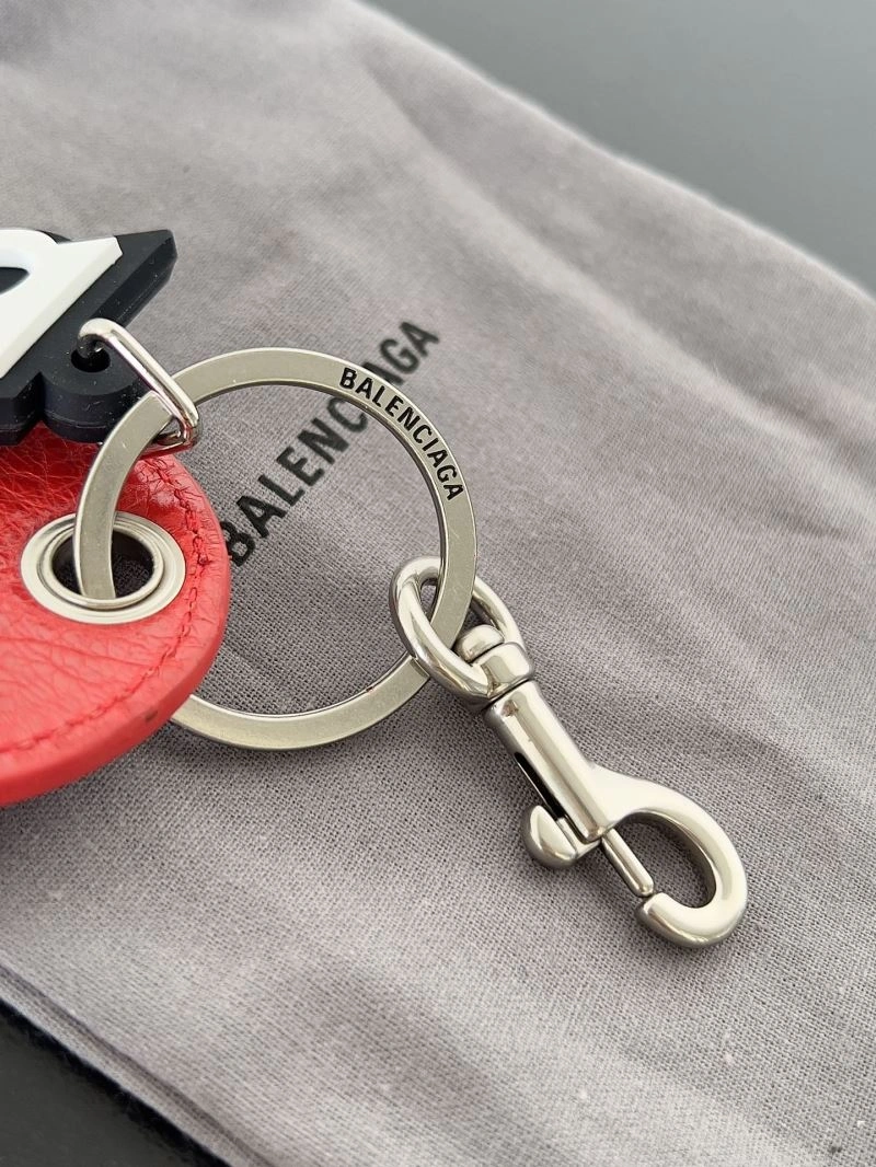 Balenciaga Heart Mirror Keychain with Sheepskin Charm Premium 70078