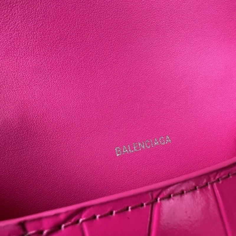 Balenciaga Hot Pink Crocodile Hourglass Bag - XS Size TimelessDesign 78745