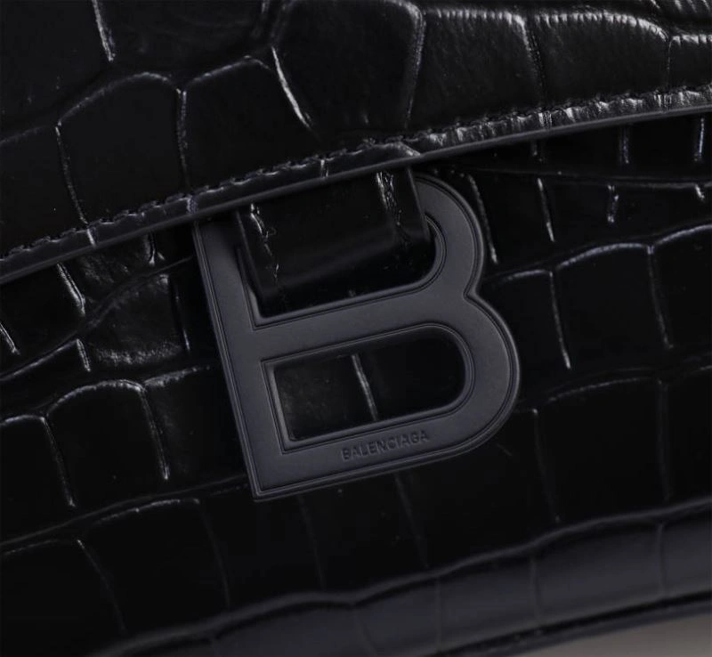FlexibleFit Balenciaga Hourglass Arc Crocodile Black Buckle Bag - LG-6068S 75303