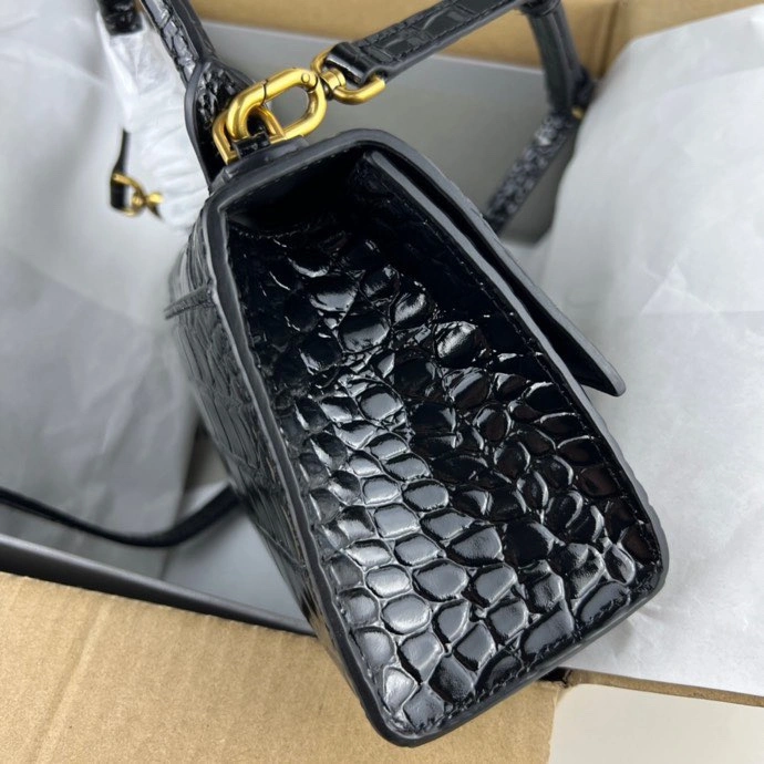 UrbanStyle Balenciaga Hourglass Bag - Crocodile Pattern with Gold Buckle 78712