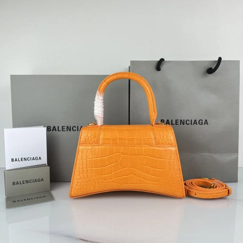 FreshLook Balenciaga Hourglass Bag - Orange Crocodile with Gold Buckle 37595