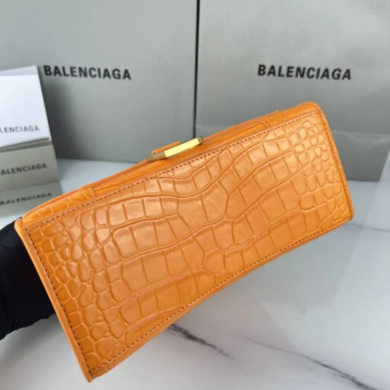 FreshLook Balenciaga Hourglass Bag - Orange Crocodile with Gold Buckle 37595