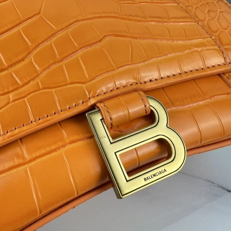 FreshLook Balenciaga Hourglass Bag - Orange Crocodile with Gold Buckle 37595