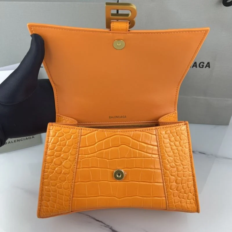 FreshLook Balenciaga Hourglass Bag - Orange Crocodile with Gold Buckle 37595