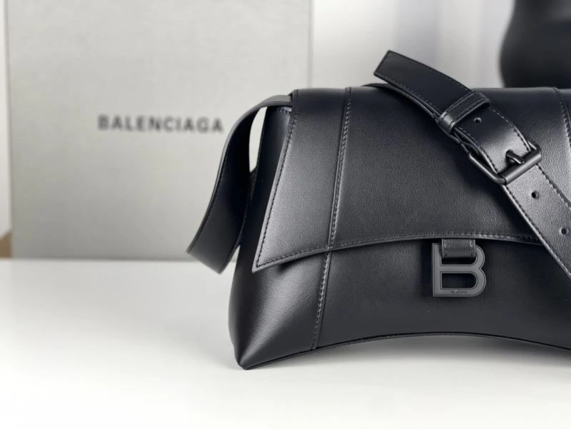 Balenciaga Hourglass Black Buckle Bag - Iconic Arc Design HighQuality 72606