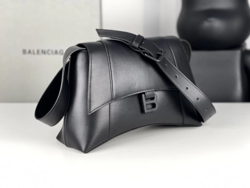 Balenciaga Hourglass Black Buckle Bag - Iconic Arc Design HighQuality 72606