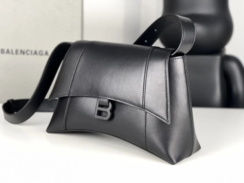 Balenciaga Hourglass Black Buckle Bag - Iconic Arc Design HighQuality 72606