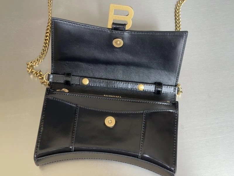 Balenciaga Hourglass Chain Bag - Black with Gold Buckle QuickDry 78693