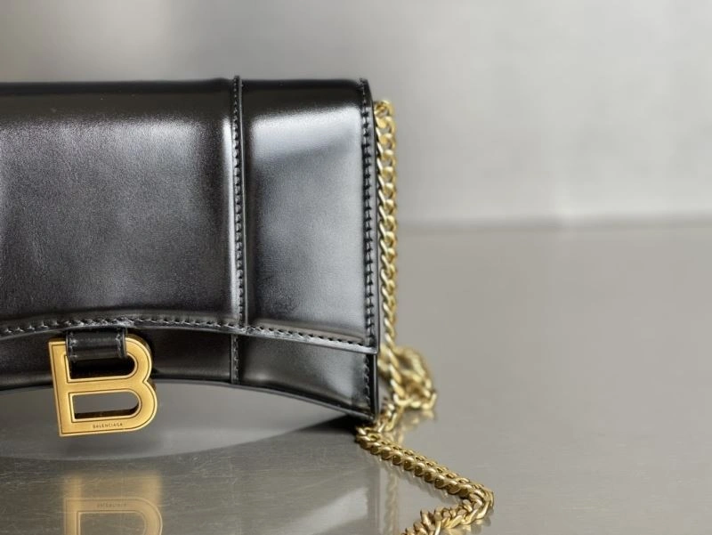 Balenciaga Hourglass Chain Bag - Black with Gold Buckle QuickDry 78693