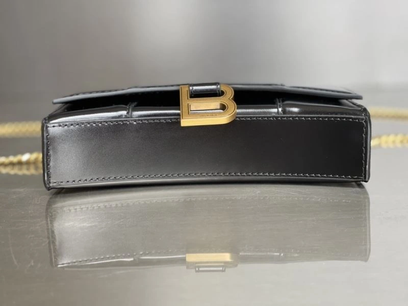 Balenciaga Hourglass Chain Bag - Black with Gold Buckle QuickDry 78693