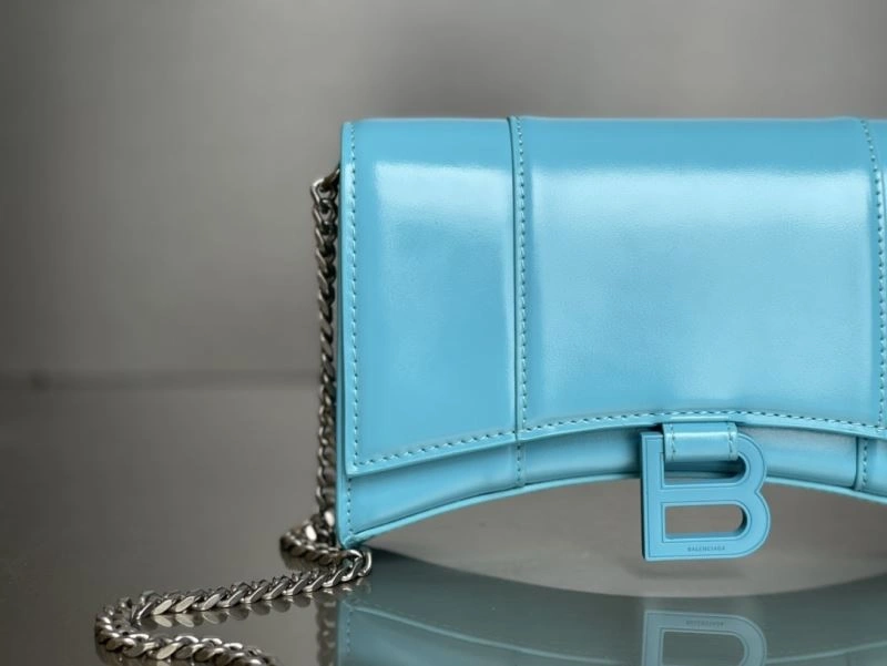 Balenciaga Hourglass Chain Bag in Plain Sky Blue with Buckle UrbanChic 78690