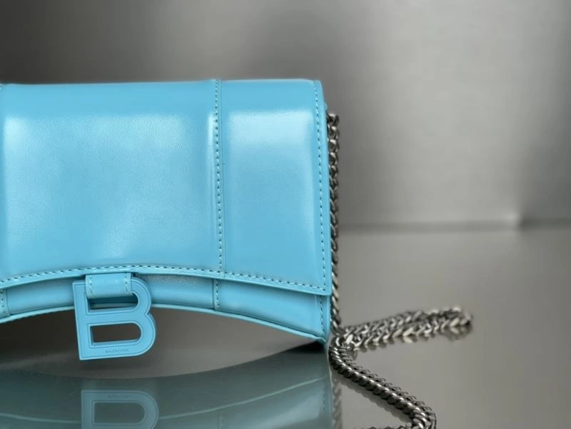 Balenciaga Hourglass Chain Bag in Plain Sky Blue with Buckle UrbanChic 78690