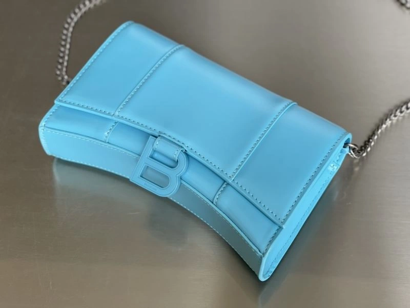 Balenciaga Hourglass Chain Bag in Plain Sky Blue with Buckle UrbanChic 78690