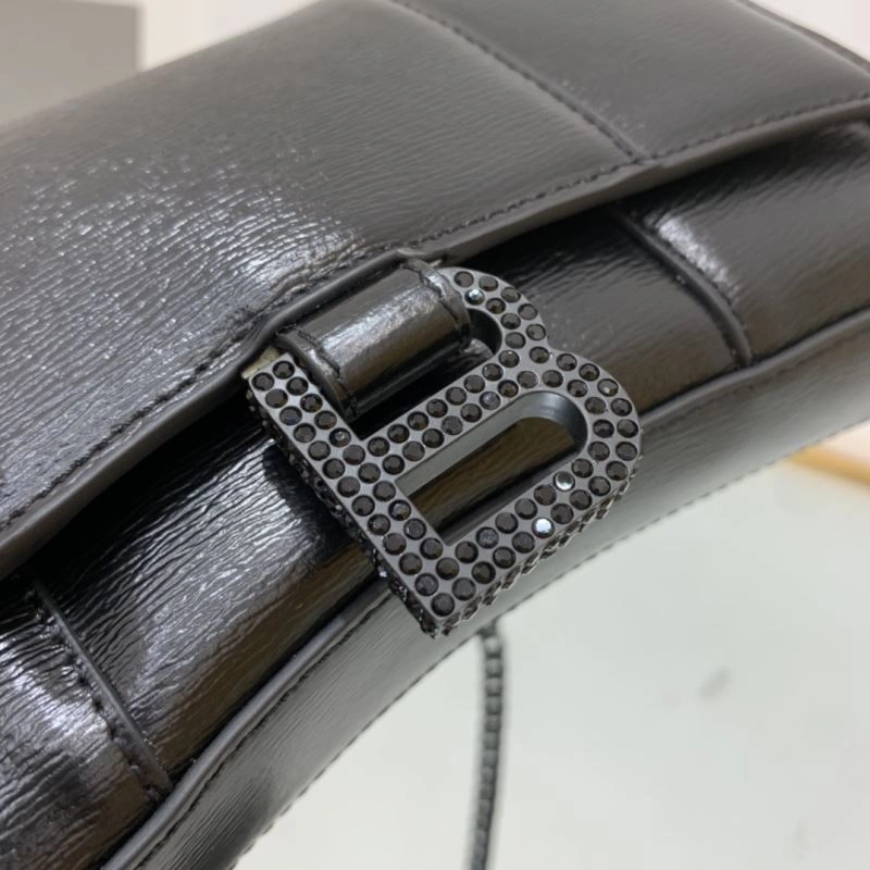 Sleek Balenciaga Hourglass Chain Bag with Diamond B Buckle 78636