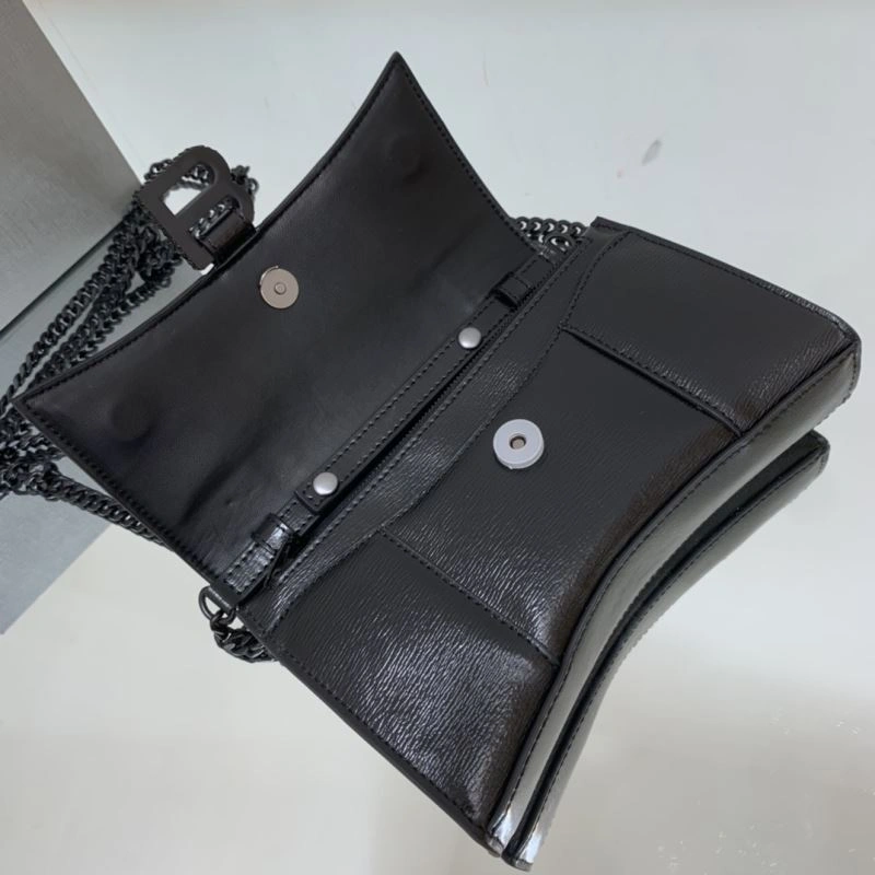 Sleek Balenciaga Hourglass Chain Bag with Diamond B Buckle 78636