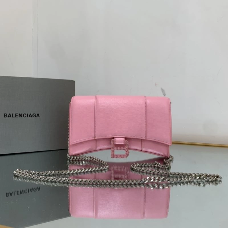 Contemporary Balenciaga Hourglass Chain Bag with Diamond B Buckle 78639
