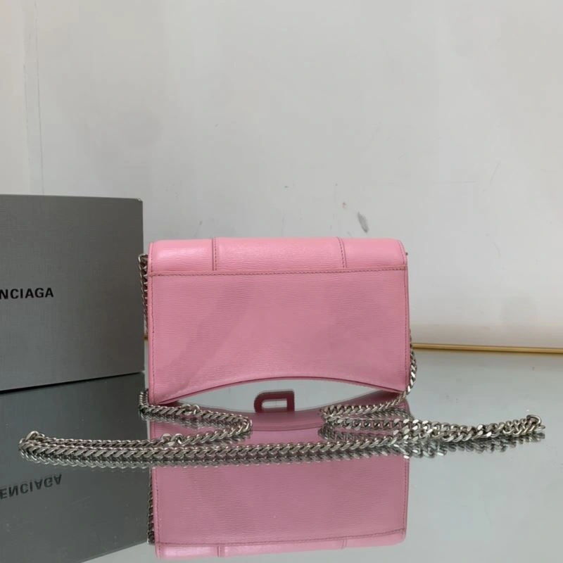 Contemporary Balenciaga Hourglass Chain Bag with Diamond B Buckle 78639