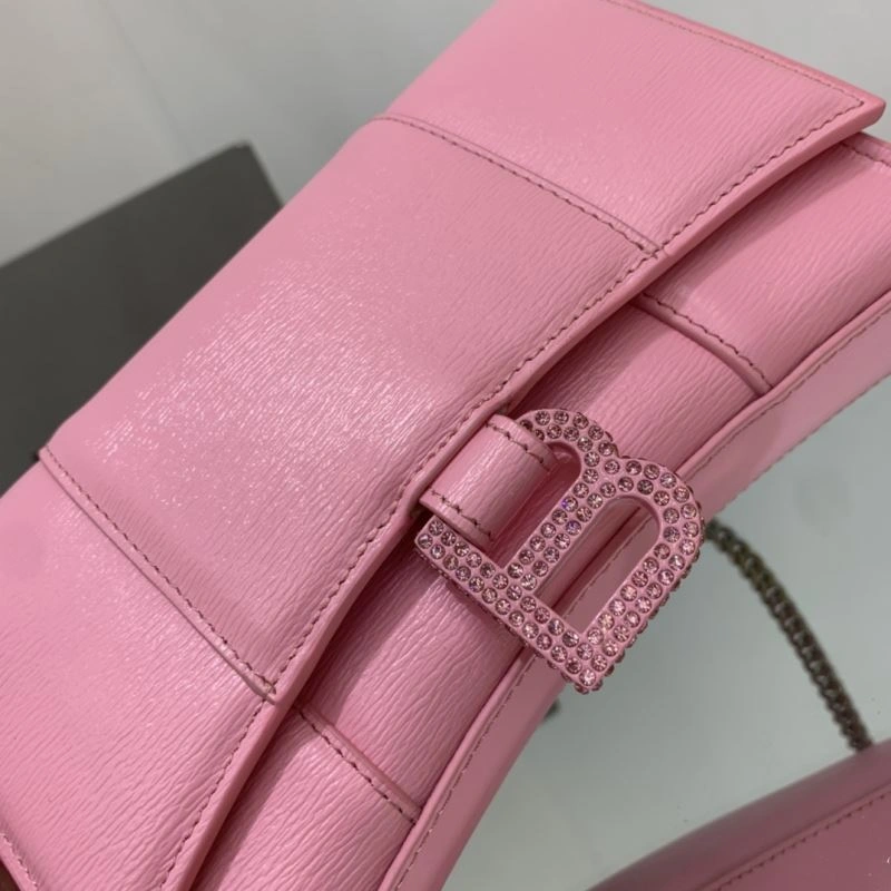 Contemporary Balenciaga Hourglass Chain Bag with Diamond B Buckle 78639