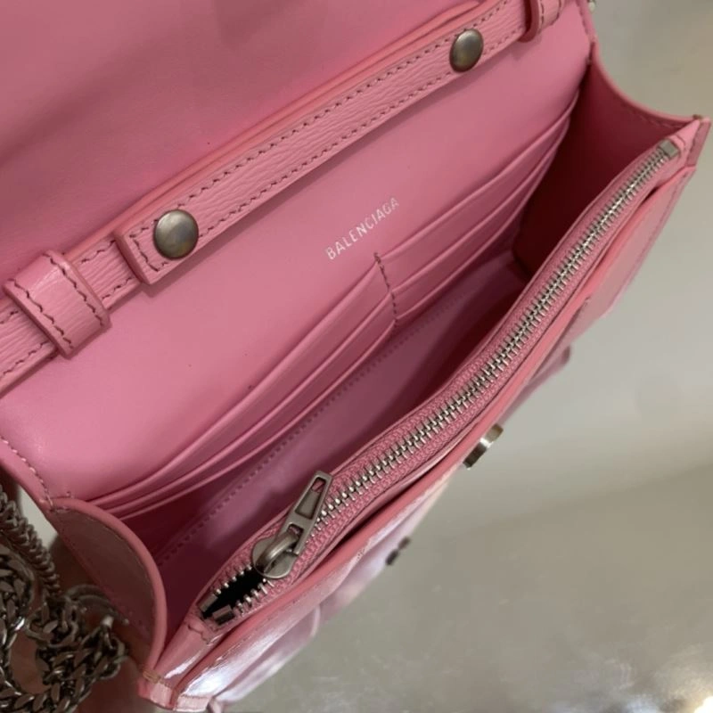 Contemporary Balenciaga Hourglass Chain Bag with Diamond B Buckle 78639