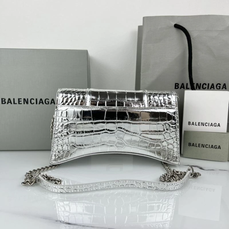Balenciaga Hourglass Chain Crossbody Bag -  Half-Moon Design Stretchable 78638