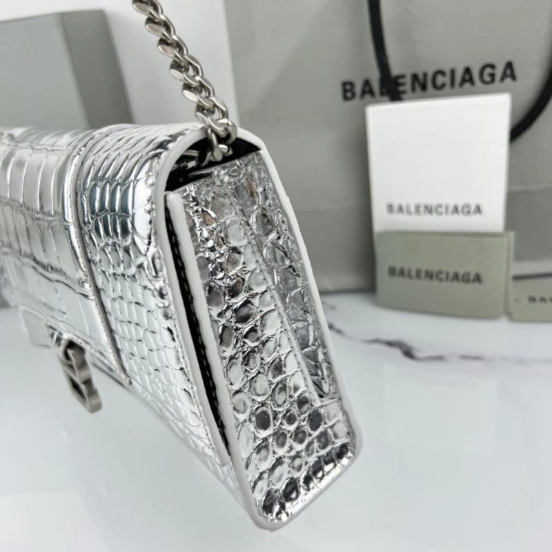 Balenciaga Hourglass Chain Crossbody Bag -  Half-Moon Design Stretchable 78638
