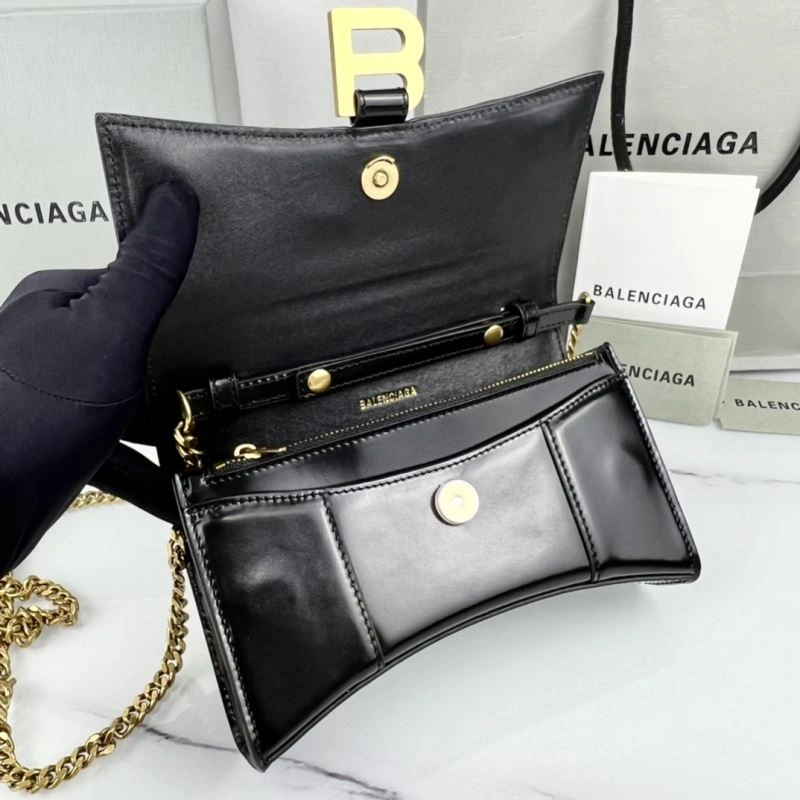 Balenciaga Hourglass Chain Crossbody Bag - Petite B-Shaped Elegance FashionForward 78645