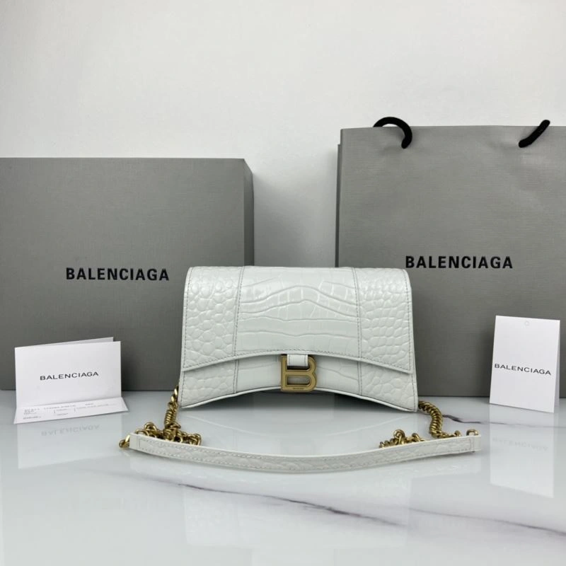 Seasonal Balenciaga Hourglass Chain Crossbody Bag - Petite B-Shaped Elegance 78656