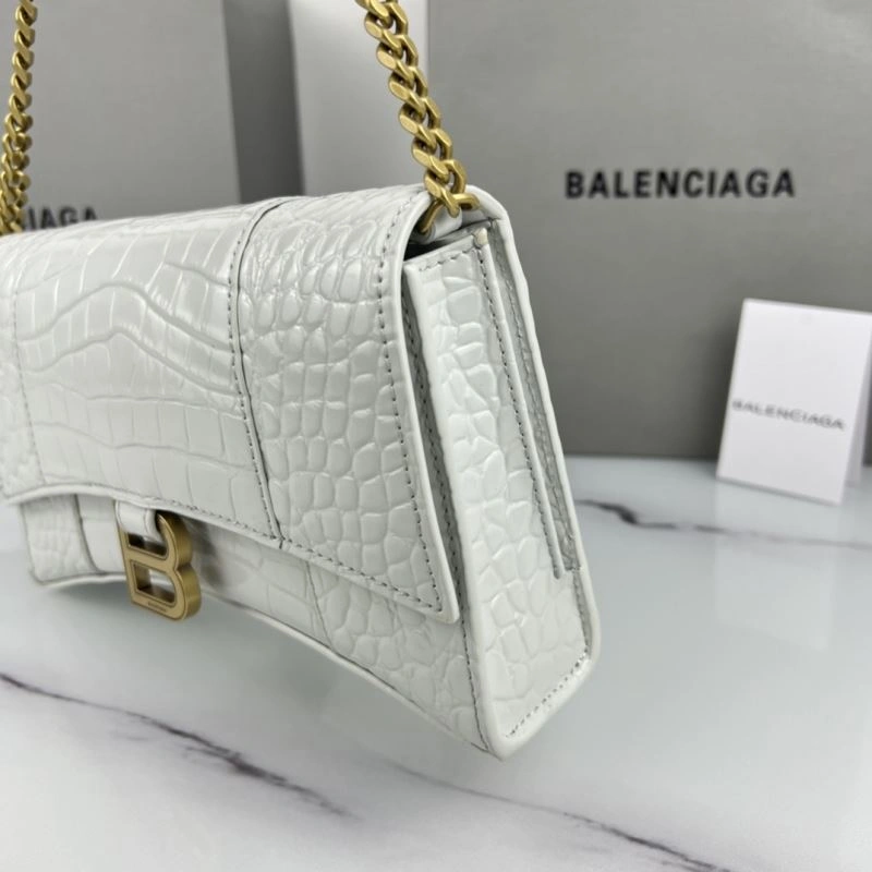 Seasonal Balenciaga Hourglass Chain Crossbody Bag - Petite B-Shaped Elegance 78656