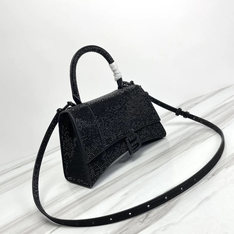 Original Balenciaga Hourglass Crocodile-Embossed Bag - Style 78750