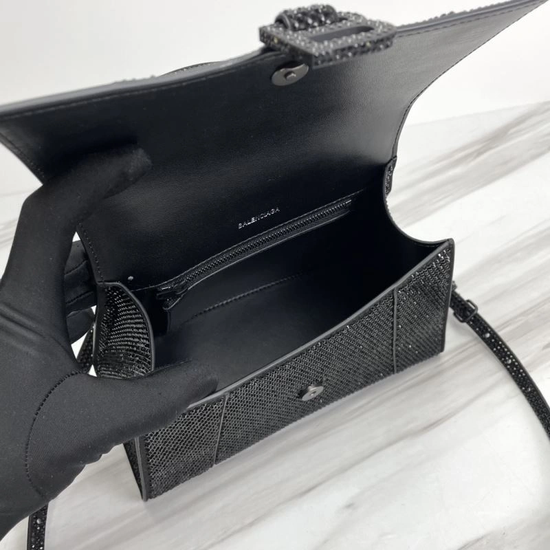 Original Balenciaga Hourglass Crocodile-Embossed Bag - Style 78750