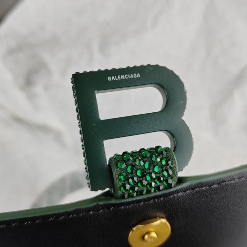 Balenciaga Hourglass Crocodile-Embossed Cowhide Bag BestValue 78625