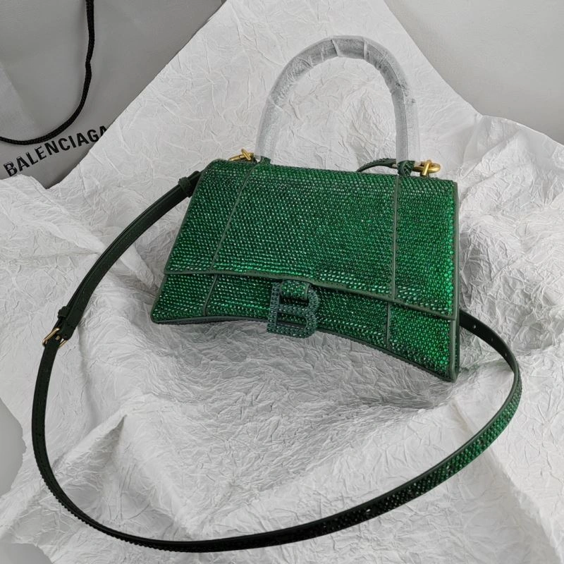 Balenciaga Hourglass Crocodile-Embossed Cowhide Bag BestValue 78625