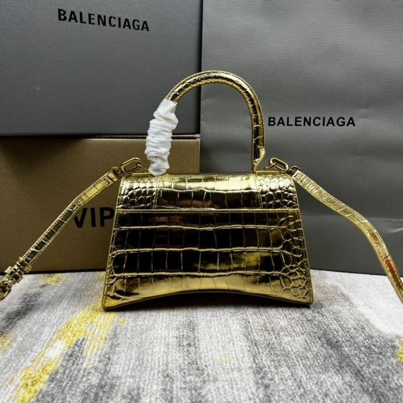 Balenciaga Hourglass Crocodile Gold Bag - VIP Edition ModernLook 78706