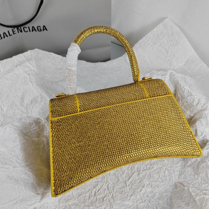 Packable Balenciaga Hourglass Crocodile Grain Handcrafted Bag 78623