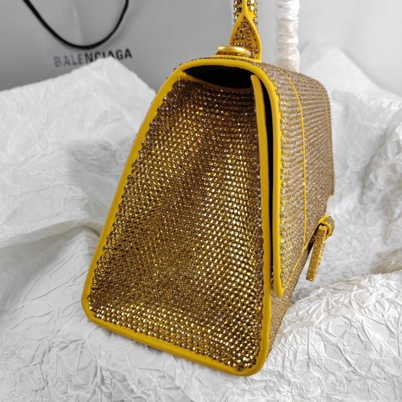 Packable Balenciaga Hourglass Crocodile Grain Handcrafted Bag 78623