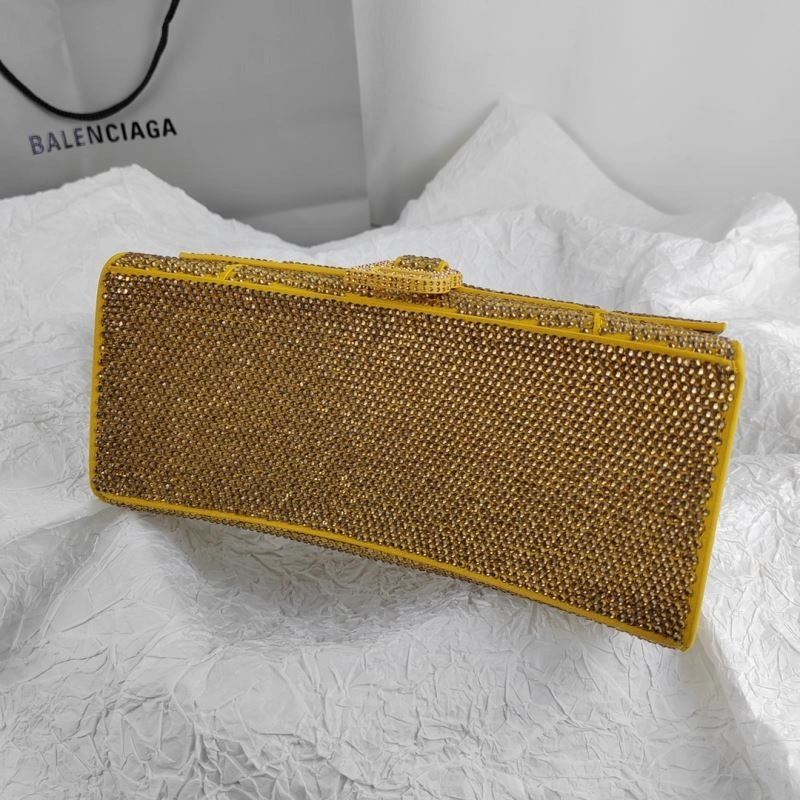 Packable Balenciaga Hourglass Crocodile Grain Handcrafted Bag 78623