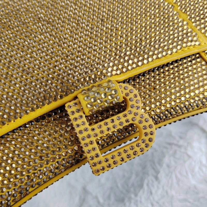 Packable Balenciaga Hourglass Crocodile Grain Handcrafted Bag 78623