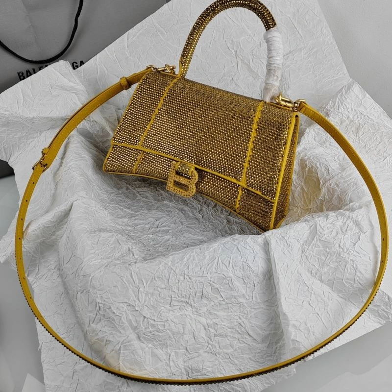 Packable Balenciaga Hourglass Crocodile Grain Handcrafted Bag 78623
