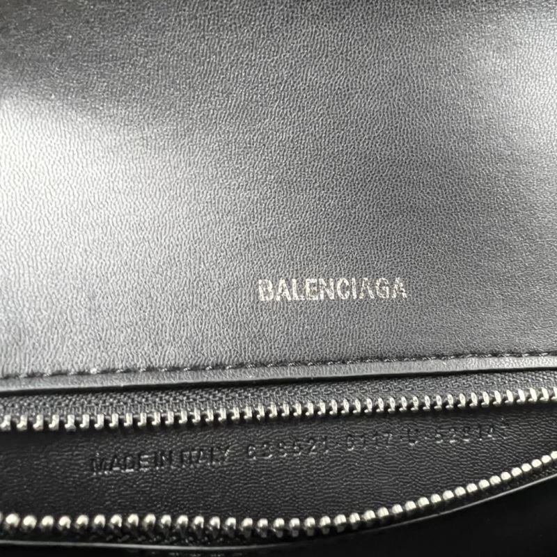 Balenciaga Hourglass Crocodile Pattern Bag - Silver Edition Minimalist 78708