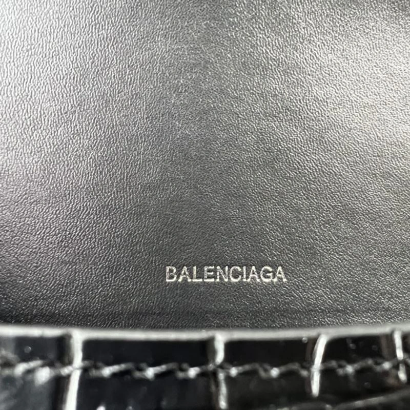 Balenciaga Hourglass Crocodile Pattern Bag with Silver Buckle TopPick 78715