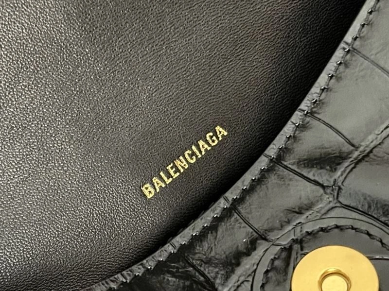Balenciaga Hourglass Crocodile Pattern Chain Shoulder Bag MoistureWicking 72580