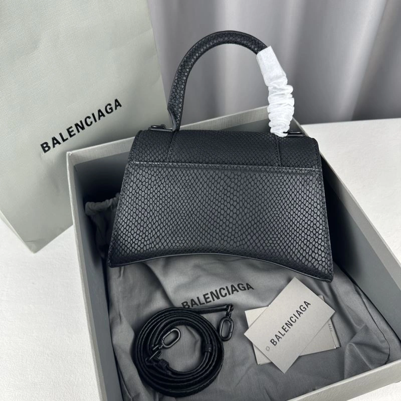 Balenciaga Hourglass Crocodile-Patterned Bag - S Size EyeCatching 78632