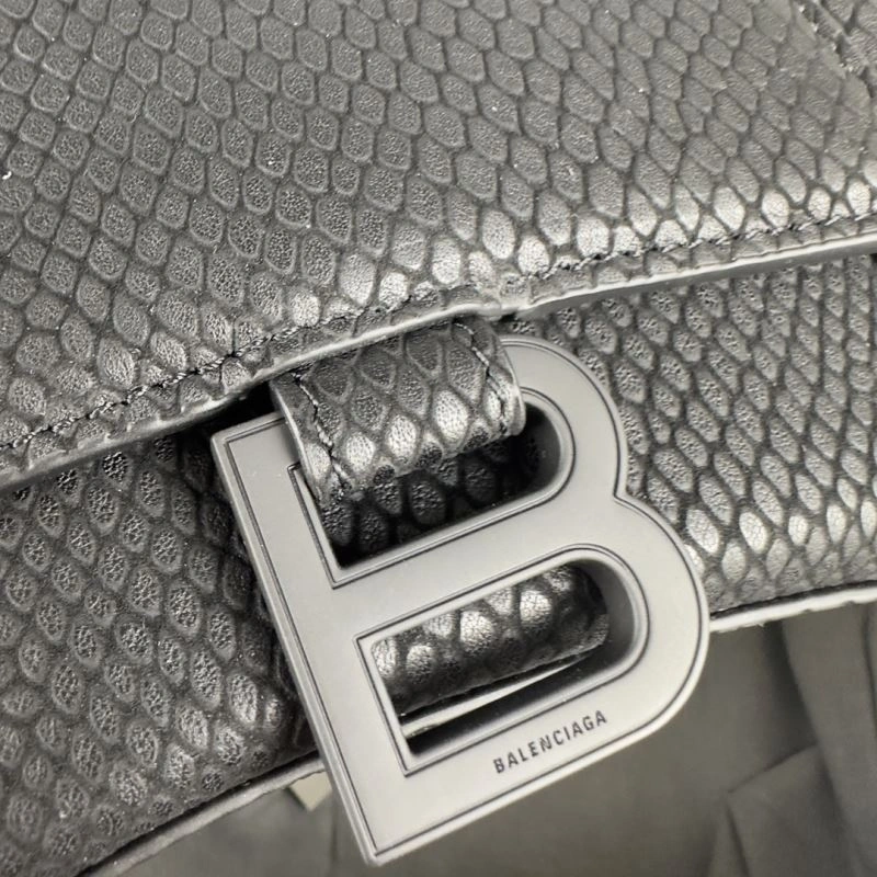 Balenciaga Hourglass Crocodile-Patterned Bag - S Size EyeCatching 78632