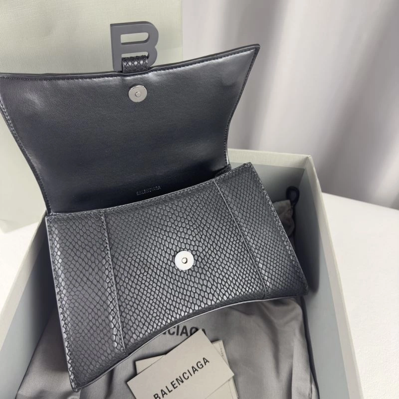 Balenciaga Hourglass Crocodile-Patterned Bag - S Size EyeCatching 78632
