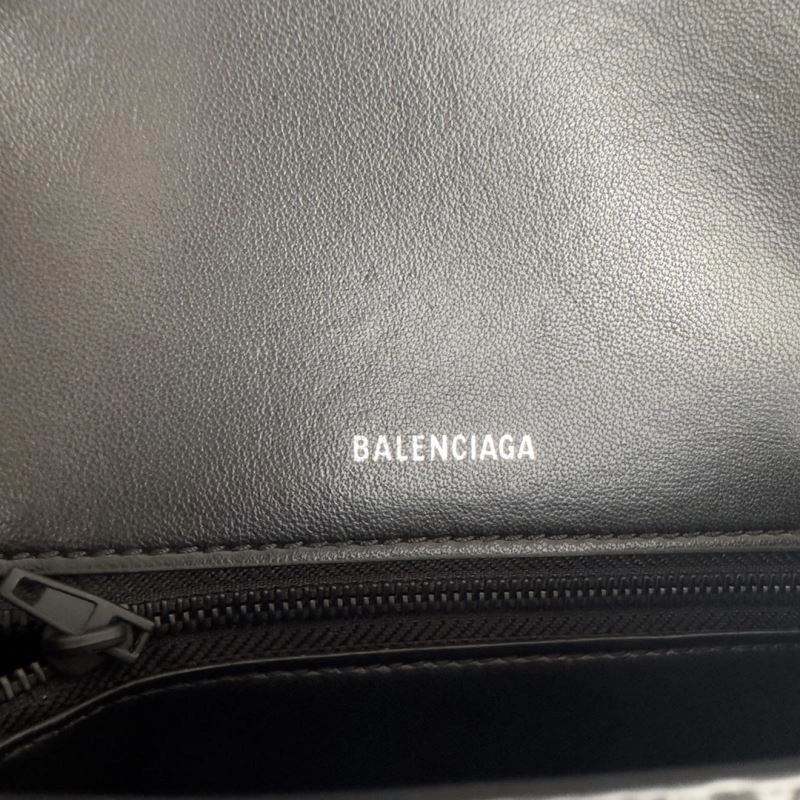 Balenciaga Hourglass Crocodile-Patterned Bag - S Size EyeCatching 78632