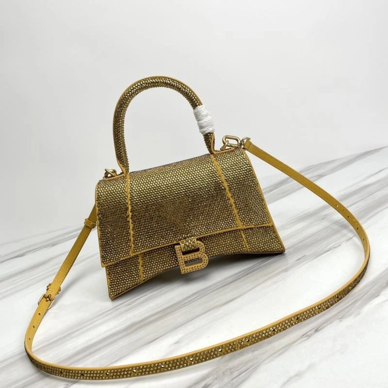 Supportive Balenciaga Hourglass Crocodile Sand Pattern Bag - Model 78752