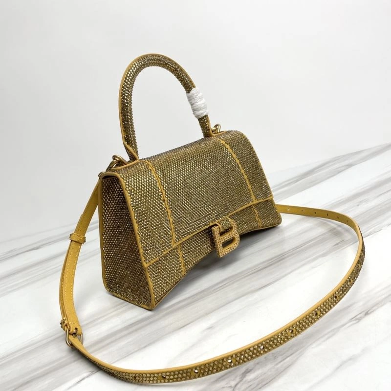 Supportive Balenciaga Hourglass Crocodile Sand Pattern Bag - Model 78752