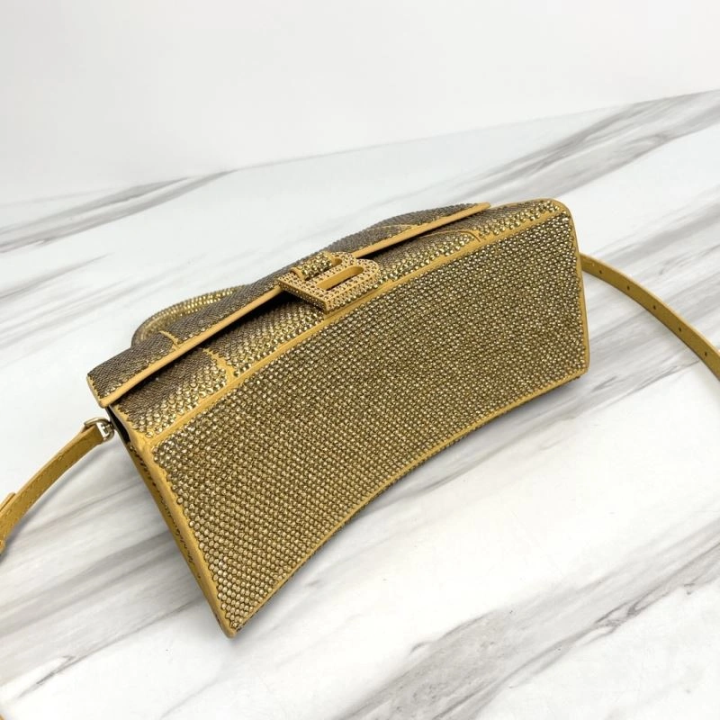 Supportive Balenciaga Hourglass Crocodile Sand Pattern Bag - Model 78752