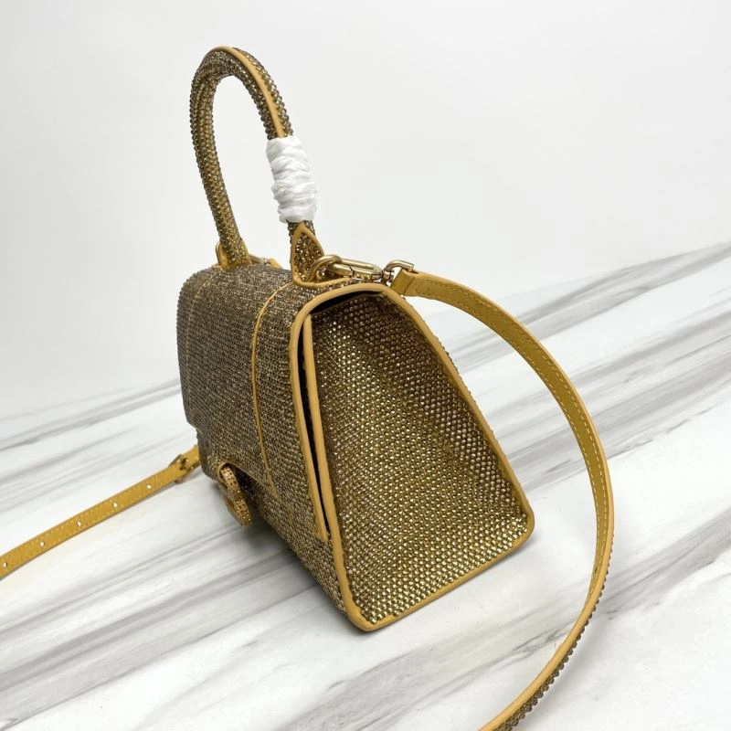 Supportive Balenciaga Hourglass Crocodile Sand Pattern Bag - Model 78752