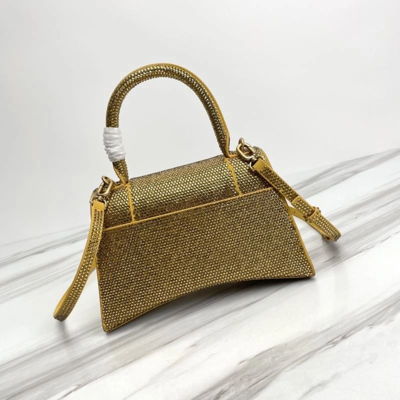 Supportive Balenciaga Hourglass Crocodile Sand Pattern Bag - Model 78752